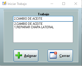 Seleccionar trabajo